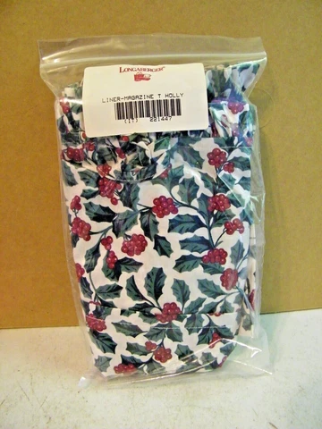 Longaberger Company Basket Liner Magazine Traditional Holly Holiday #221447 Cover