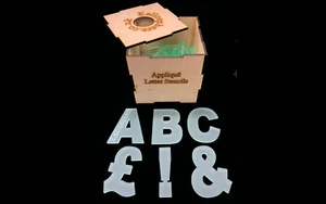 APPLIKATION BUCHSTABEN UND SYMBOLE NÄHEN/BASTELN VORLAGEN - Bild 1 von 6