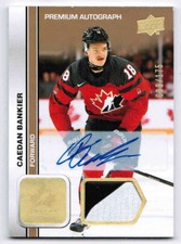 2023 UD TEAM CANADA JUNIORS/WOMEN PREMIUM MATERIAL AUTO CARDS 1-100 U-Pick List
