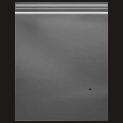 100 peças bolsa poli auto-selante transparente 8"x10" com zíper fechável - Imagem 1 de 3