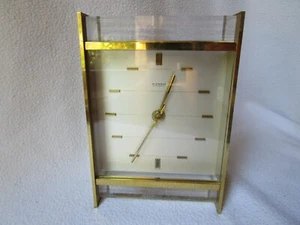Kienzle Automatic Tischuhr messing 70er Jahre made in Germany 18x12,5x6,7cm Rar - Picture 1 of 10