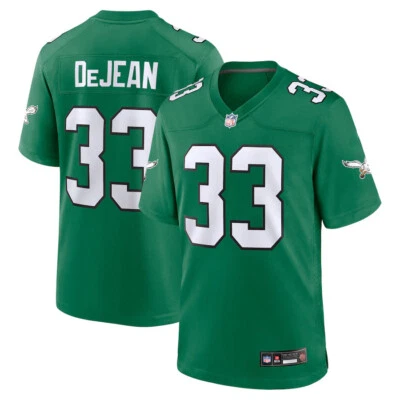 Men’s Cooper DeJean Kelly Green Alternate Game Jersey #33 NEW Stitched