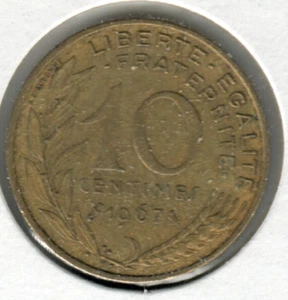 France - 1967 10 Centimes - #01 - Picture 1 of 2