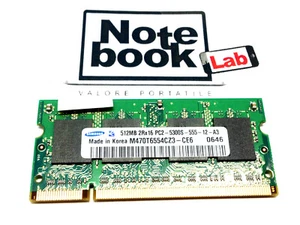 Ram Sodimm So-dimm Samsung 512M 512MB 512 M MB PC2-5300S DDR2-667 DDR 2 667 DDR2 - Foto 1 di 1
