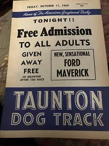 1969 Taunton Greyhound Program - Picture 1 of 6