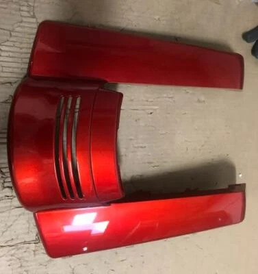 OS&D Advanblack Candy Orange NO CUT REAR FENDER EXTENSION FOR '09-'22 TOURING - Image 1 of 4