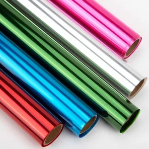 5 Colors Transparent Colored Cellophane Wrap Cellophane Paper Roll for Gift B... - Picture 1 of 7