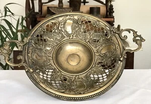 Antik WMFM WMF Schale Tafelaufsatz ehem. versilbert Art Nouveau Jugendstil ~1900 - Bild 1 von 24