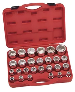 Genius Tools 27 Piece 3/4" Dr. Metric Hand Socket Set (CR-Mo) - GS-627M - Picture 1 of 1