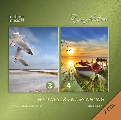 Wellness & Entspannung, Vol. 3 & 4 [Gemafreie Entspannungsmusik] 2 CDs Gemafrei - Bild 1 von 3