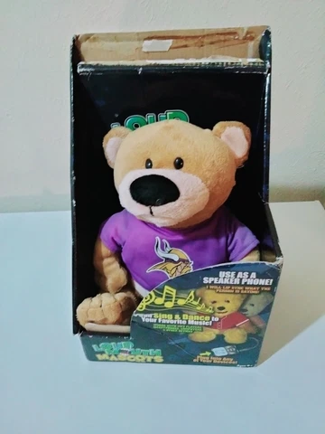 NFL Football Minnesota Vikings Loud Mouth Mascot Bear. Box Damage Cover