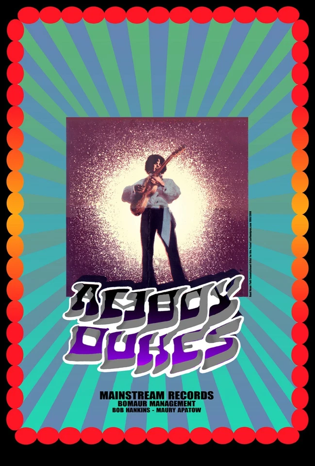 TED NUGENT AMBOY DUKES Original Detroit Rock Poster Artist Carl Lundgren 1968 - Image 1 of 1