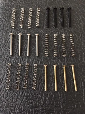 GENERIC PART #3/48 EMG USA Thread Guitar Pickup Screws Black Chrome Gold Screws and Springs