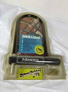 Master Lock Bicycle Bike no 52 Crimefighter New With 2 Keys - Picture 1 of 6