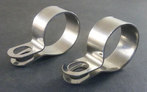 Schelle für Auspuffkrümmer - BMW R 51 - R 51/2 bis R 68 - R 50 bis R 69 S - Paar - Picture 1 of 3