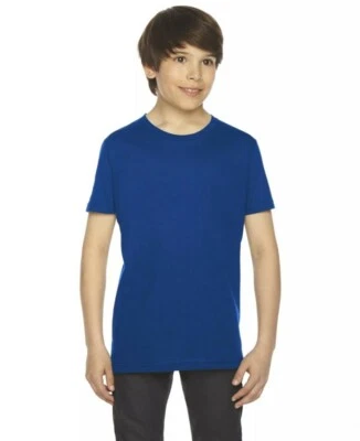 American Apparel Unisex Kids Fine Jersey Short-Sleeve T-Shirt 2 Pack size 8. F12 - Image 1 of 4