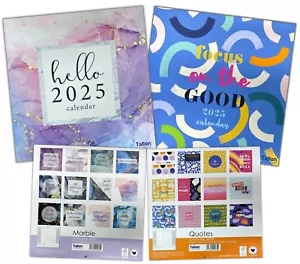 2025 Family Square Month To View Planner Marble Calendar Illustrated Organiser - Picture 1 of 21