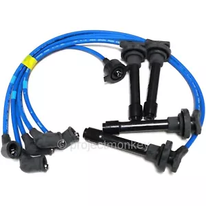 NGK HE77 Engine Spark Plug Ignition Wires Fits: 92-96 Honda Prelude 2.3L H23A - Foto 1 di 2