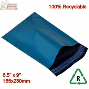 10 bolsas metálicas AZUL 6,5 x 9" franqueo envío paquete 165x230 mm RECICLABLES - Imagen 1 de 3