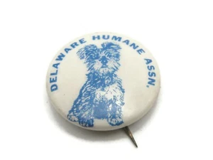 Delaware Humane Society Pin Button Vintage Collectible - Picture 1 of 5