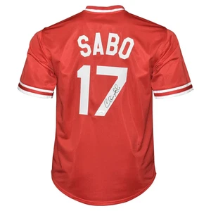 Chris Sabo Signed Cincinnati Red Baseball Jersey (JSA) - Picture 1 of 3