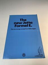 Volkswagen VW Jetta Formel E Car Sales Brochure Saloon 1981 Uk Market FREE POST