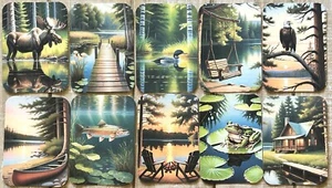 Up north, lake life junk journal cards lake life card toppers set of 10 - Picture 1 of 5