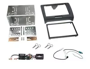 Double Din Stereo Fascia Steering Antenna Adaptor Fitting Kit For Audi TT 06-14 - Picture 1 of 1