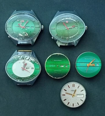 Reloj de pulsera mecánico soviético vintage URSS Chaika para repuestos lote 6 piezas Foto 1 de 4