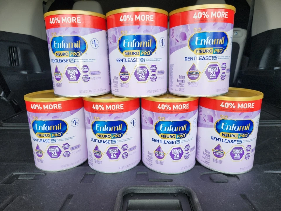 7 cans 27.4 oz Enfamil Neuropro Gentlease Baby formula exp 5/27 Free Shipping - Image 1 of 1