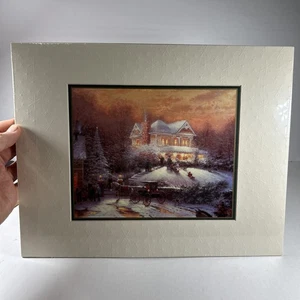 Thomas Kinkade Victorian Christmas II stampa opaca da collezione con certificato di autenticità 11" x 14" - Foto 1 di 8