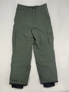 Vintage Columbia Cargo Snow Pants Mens M Green Insulated Winter Ski Snow - Picture 1 of 13