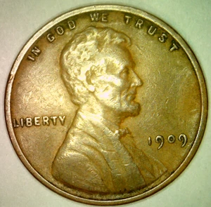 1909 P VDB Lincoln Wheat Cent Mid-Grade Album Filler - Picture 1 of 2