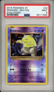 2016 Pokemon XY Evolutions Drowzee Reverse Foil Holo #49 PSA 9 - Bild 1 von 2