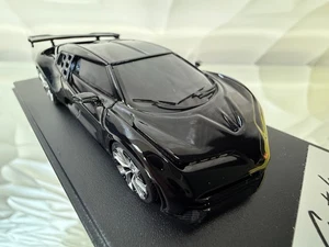 1:43 Bugatti Centodieci Shiny Black Looksmart #LS513D - Picture 1 of 9