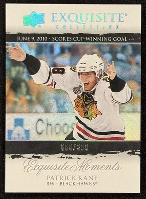 2021-22 Upper Deck Black Diamond Exquisite Collection Moments /399 Patrick Kane - Imagem 1 de 2
