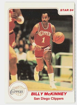 Billy McKinney 1983-84 Star #128 San Diego Clippers - Image 1 of 2