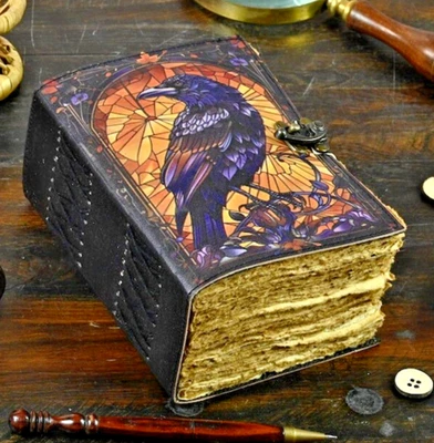 400 Pages Handmade, Leather, Journal, Vintage, Notebook, Diary, Gift , Christmas - Image 1 of 4