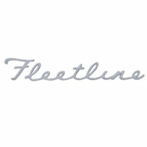 Chrome "Fleetline" Trunk Emblem, Compatible with Chevy 1941-1948 - Picture 1 of 2