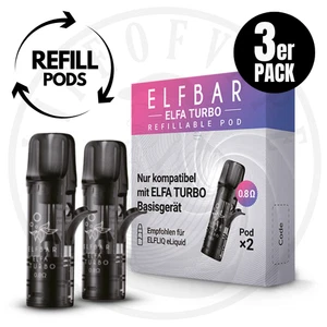 3x ELFBAR ELFA Turbo I E-Zigarette Pod-System 2x Refillable Leerpod Nachfüllbar - Bild 1 von 4