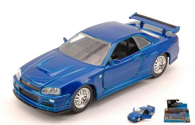 MODELLINO AUTO STATICO JADA TOYS NISSAN SKYLINE GT-R R-34 FAST FURIOUS 1/32 - Immagine 1 di 4