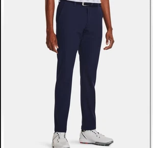 Under Armour Drive Golf Pants 1364407 Men's Navy Blue Size 32/34, MSRP $85.00 - Picture 1 of 4
