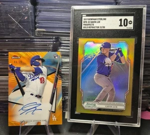 2 Card 2020 Topps/Bowman RC Lot-Finest Orange Auto/25+ Bowman Sterling/50 Sgc 10 - Picture 1 of 15