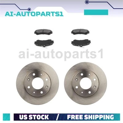 Juego de rotores de freno delanteros y pastillas de freno para Mitsubishi Space Star 2003 2004 Foto 1 de 4