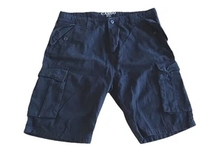Denim Co. 100 % Baumwolle schwarze Cargoshorts UK 36" Taille KOSTENLOSER VERSAND - Bild 1 von 4
