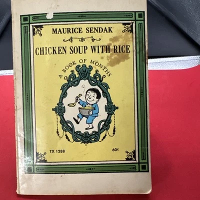 Vintage Chicken Soup With Rice Maurice Sendak 1968 1st Printing Scholastic PB - Image 1 of 4