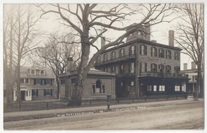 1910 Farmington, CT Connecticut - REAL PHOTO School House & Residential Postcard - Bild 1 von 2