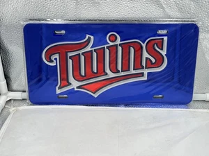 Minnesota Twins MLB Blue Acrylic Lasercut License Plate Wincraft - Picture 1 of 1