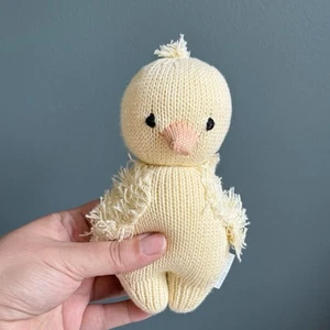 Cuddle + Kind Yellow Chick Plush The Baby Animal Collection Hand Knit 6.5” T34 - Picture 1 of 8