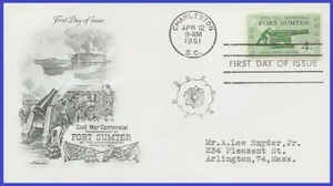 USA4 #1178 ADDR ARTMASTER FDC sparo a Fort Sumter - Foto 1 di 1